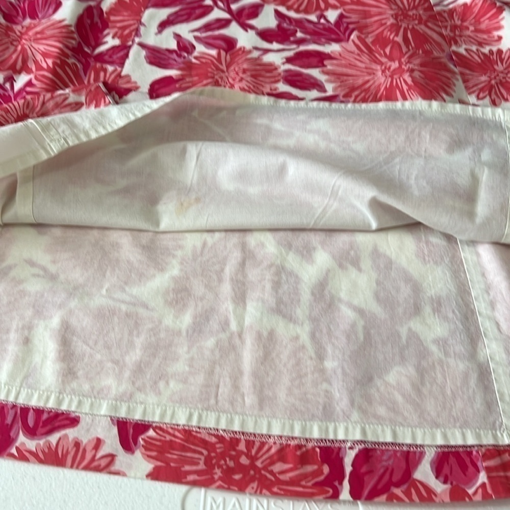 Boden Floral Sleeveless V Neck Dress Lined Cotton Sz 10 L - Picture 9 of 12